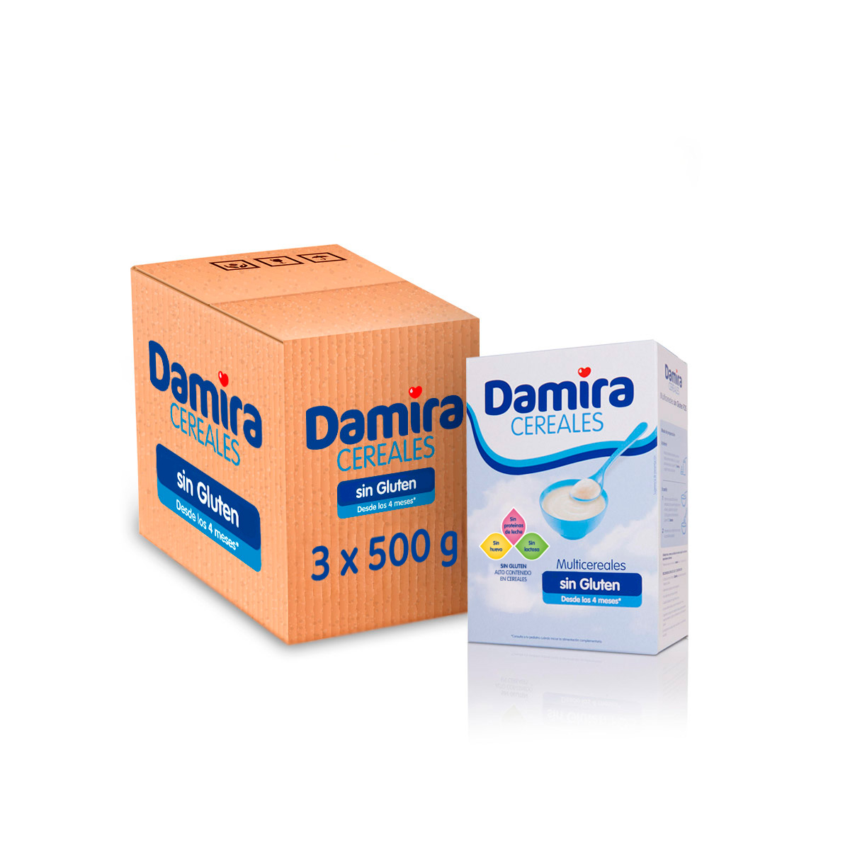 Damira Multicereales sin gluten (3 x 500 gramos)