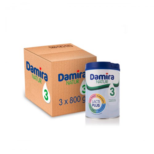 Tienda Damira - Leche Damira Natur 3 (800g) - Caja de 3 unidades